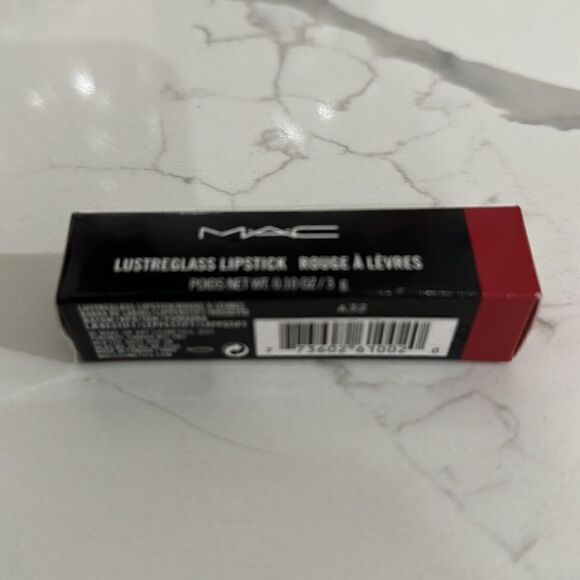MAC Lady Bug Lustreglass Lipstick Classic Tomato Red NWT FULL SIZE! - Picture 6 of 6